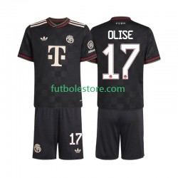 Tercera Equipación del Bayern de Múnich Michael Olise 17 2025-2026 Manga Corta para Niño (Camiseta y pantalón)