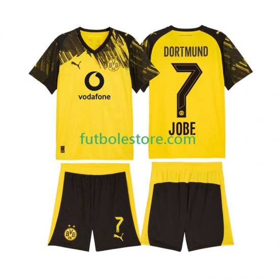 Primera Equipación del Borussia Dortmund Jobe Bellingham 7 2025-2026 Manga Corta para Niño (Camiseta y pantalón)