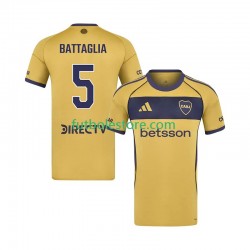 Segunda Equipación del CA Boca Juniors Rodrigo Battaglia 5 2025-2026 Manga Corta para Hombre