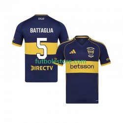 Primera Equipación del CA Boca Juniors Rodrigo Battaglia 5 2025-2026 Manga Corta para Hombre