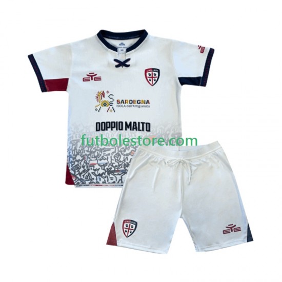 Segunda Equipación del Cagliari 2025-2026 Manga Corta para Niño (Camiseta y pantalón) Segunda Equipación del Cagliari 2025-2026 Manga Corta para Niño (Camiseta y pantalón)
