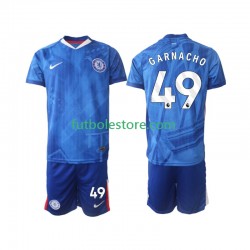 Primera Equipación del Chelsea Alejandro Garnacho 49 2025-2026 Manga Corta para Niño (Camiseta y pantalón)