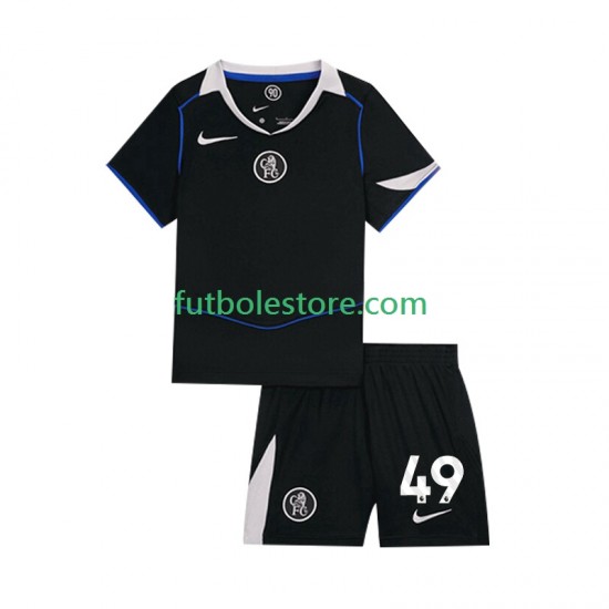 Tercera Equipación del Chelsea Alejandro Garnacho 49 2025-2026 Manga Corta para Niño (Camiseta y pantalón)