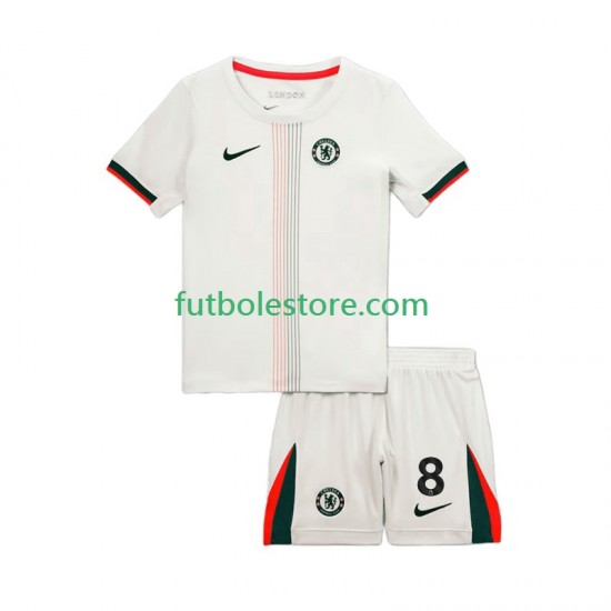 Segunda Equipación del Chelsea Enzo Fernandez 8 2025-2026 Manga Corta para Niño (Camiseta y pantalón)