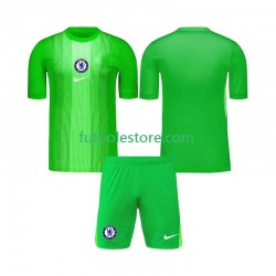 Segunda Equipación del Chelsea Portero 2025-2026 Manga Corta para Niño (Camiseta y pantalón)