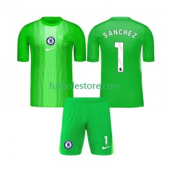 Segunda Equipación del Chelsea Portero Robert Sanchez 1 2025-2026 Manga Corta para Niño (Camiseta y pantalón)