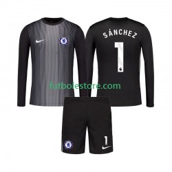 Primera Equipación del Chelsea Portero Robert Sanchez 1 2025-2026 ML para Niño (Camiseta y pantalón)