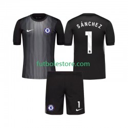 Primera Equipación del Chelsea Portero Robert Sanchez 1 2025-2026 Manga Corta para Niño (Camiseta y pantalón)