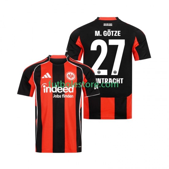 Primera Equipación del Eintracht Frankfurt Mario Gotze 27 2025-2026 Manga Corta para Hombre Primera Equipación del Eintracht Frankfurt Mario Gotze 27 2025-2026 Manga Corta para Hombre