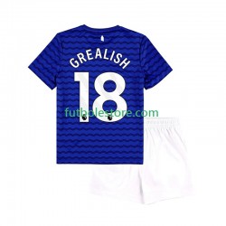 Primera Equipación del Everton Jack Grealish 18 2025-2026 Manga Corta para Niño (Camiseta y pantalón)