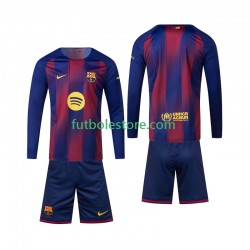 Primera Equipación del FC Barcelona 2025-2026 ML para Niño (Camiseta y pantalón)