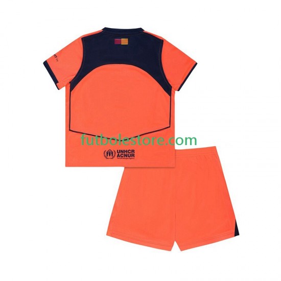 Tercera Equipación del FC Barcelona 2025-2026 Manga Corta para Niño (Camiseta y pantalón)