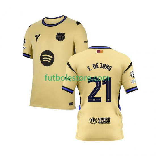 Segunda Equipación del FC Barcelona Frenkie de Jong 21 Champions League 2025-2026 Manga Corta para Hombre Segunda Equipación del FC Barcelona Frenkie de Jong 21 Champions League 2025-2026 Manga Corta para Hombre