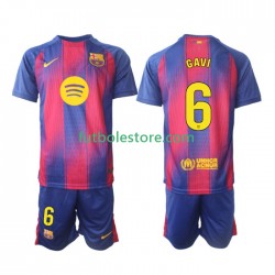 Primera Equipación del FC Barcelona Gavi 6 2025-2026 Manga Corta para Niño (Camiseta y pantalón)