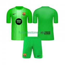 Primera Equipación del FC Barcelona Portero 2025-2026 Manga Corta para Niño (Camiseta y pantalón)