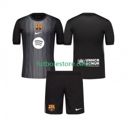 Tercera Equipación del FC Barcelona Portero 2025-2026 Manga Corta para Niño (Camiseta y pantalón)