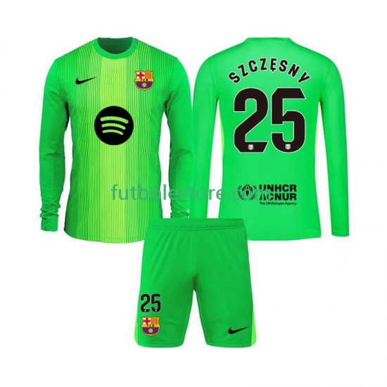 Primera Equipación del FC Barcelona Portero Szczesny 25 2025-2026 ML para Niño (Camiseta y pantalón)