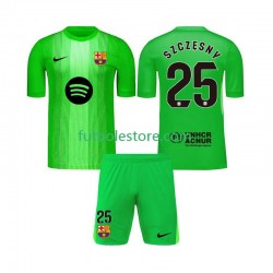 Primera Equipación del FC Barcelona Portero Szczesny 25 2025-2026 Manga Corta para Niño (Camiseta y pantalón)