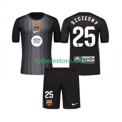 Tercera Equipación del FC Barcelona Portero Szczesny 25 2025-2026 Manga Corta para Niño (Camiseta y pantalón)
