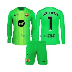 Primera Equipación del FC Barcelona Portero Ter Stegen 1 2025-2026 ML para Niño (Camiseta y pantalón)