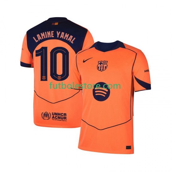 Tercera Equipación del FC Barcelona Lamine Yamal 10 UCL 2025-2026 Manga Corta para Hombre Tercera Equipación del FC Barcelona Lamine Yamal 10 UCL 2025-2026 Manga Corta para Hombre