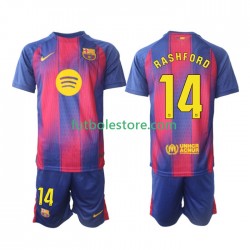 Primera Equipación del FC Barcelona Marcus Rashford 14 2025-2026 Manga Corta para Niño (Camiseta y pantalón)