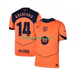 Tercera Equipación del FC Barcelona Marcus Rashford 14 UCL 2025-2026 Manga Corta para Hombre