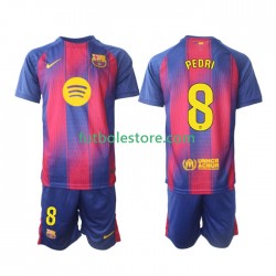 Primera Equipación del FC Barcelona Pedri 8 2025-2026 Manga Corta para Niño (Camiseta y pantalón)