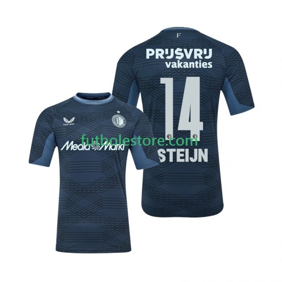 Segunda Equipación del Feyenoord Rotterdam Sem Steijn 14 2025-2026 Manga Corta para Hombre