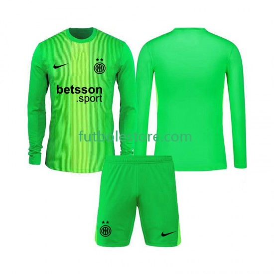 Tercera Equipación del Inter Milan Portero 2025-2026 ML para Niño (Camiseta y pantalón)