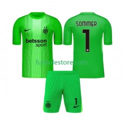 Tercera Equipación del Inter Milan Portero Yann Sommer 1 2025-2026 Manga Corta para Niño (Camiseta y pantalón)