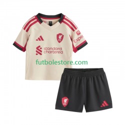 Segunda Equipación del Liverpool 2025-2026 Manga Corta para Niño (Camiseta y pantalón)