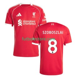 Primera Equipación del Liverpool Dominik Szoboszlai 8 2025-2026 Manga Corta para Hombre