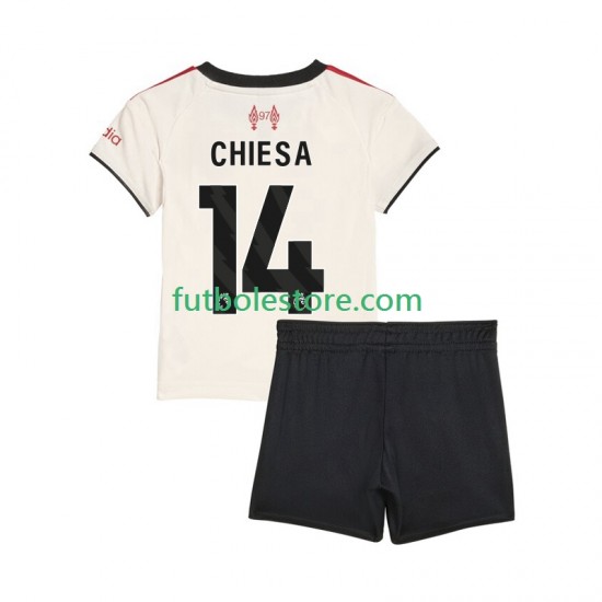 Segunda Equipación del Liverpool Federico Chiesa 14 2025-2026 Manga Corta para Niño (Camiseta y pantalón)