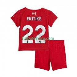 Primera Equipación del Liverpool Hugo Ekitike 22 2025-2026 Manga Corta para Niño (Camiseta y pantalón)