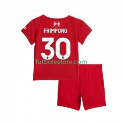 Primera Equipación del Liverpool Jeremie Frimpong 30 2025-2026 Manga Corta para Niño (Camiseta y pantalón)