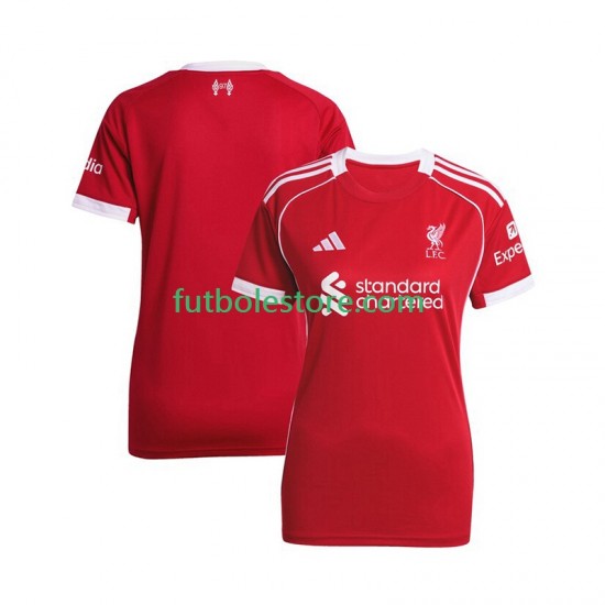 Primera Equipación del Liverpool 2025-2026 Manga Corta para Mujer