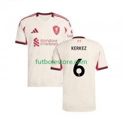 Segunda Equipación del Liverpool Milos Kerkez 6 2025-2026 Manga Corta para Hombre