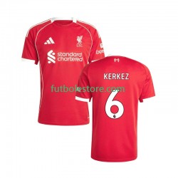 Primera Equipación del Liverpool Milos Kerkez 6 2025-2026 Manga Corta para Hombre