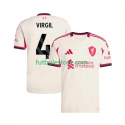 Segunda Equipación del Liverpool Virgil van Dijk 4 2025-2026 Manga Corta para Hombre