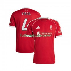 Primera Equipación del Liverpool Virgil van Dijk 4 2025-2026 Manga Corta para Hombre