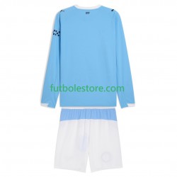 Primera Equipación del Manchester City 2025-2026 ML para Niño (Camiseta y pantalón)