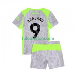 Tercera Equipación del Manchester City Erling Haaland 9 2025-2026 Manga Corta para Hombre para Niño (Camiseta y pantalón)