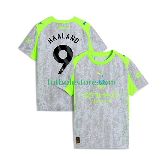 Tercera Equipación del Manchester City Erling Haaland 9 2025-2026 Manga Corta para Hombre