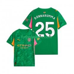 Primera Equipación del Manchester City Portero Gianluigi Donnarumma 25 2025-2026 Manga Corta para Hombre
