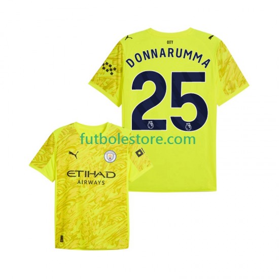 Tercera Equipación del Manchester City Portero Gianluigi Donnarumma 25 2025-2026 Manga Corta para Hombre