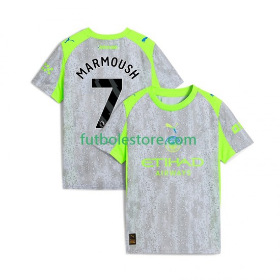 Tercera Equipación del Manchester City Omar Marmoush 7 2025-2026 Manga Corta para Hombre