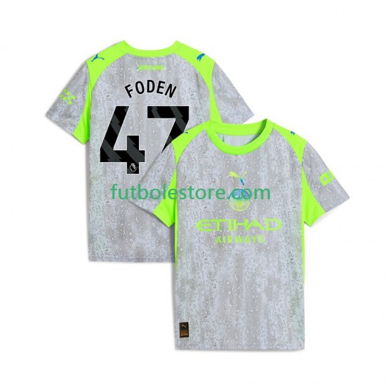 Tercera Equipación del Manchester City Phil Foden 47 2025-2026 Manga Corta para Hombre