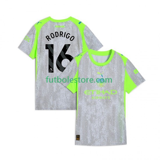 Tercera Equipación del Manchester City Rodrigo Hernandez 16 2025-2026 Manga Corta para Hombre Tercera Equipación del Manchester City Rodrigo Hernandez 16 2025-2026 Manga Corta para Hombre