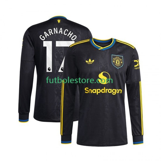 Tercera Equipación del Manchester United Alejandro Garnacho 17 2025-2026 ML para Hombre